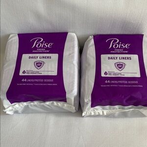 Poise Daily Liners Fresh Protections Very Light LONG 2 X 44 Womens